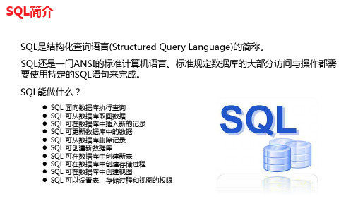 SQL介绍