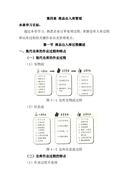 仓储管理人员必修教材第4章商品出入库管理