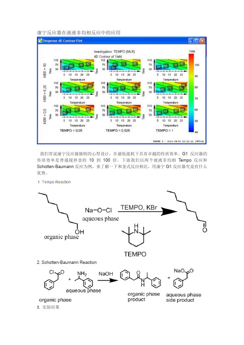 康宁反应器在液液非均相反应中的应用