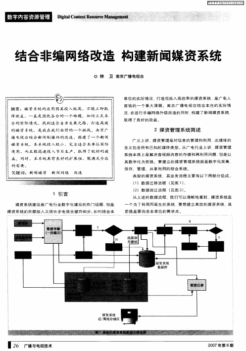 结合非编网络改造 构建新闻媒资系统