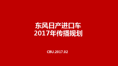 汽车品牌-东风日产进口车年度传播推广方案