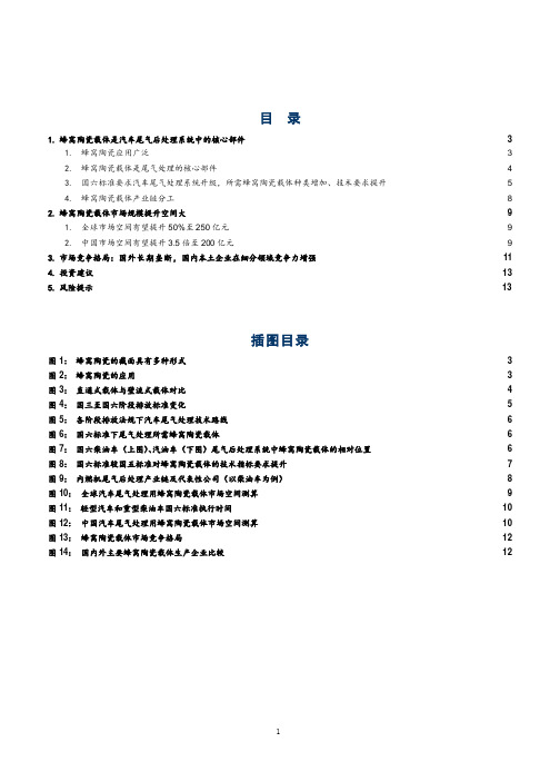 蜂窝陶瓷载体对汽车尾气后处理系统的重要性分析