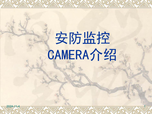 安防监控CAMERA介绍