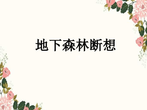 初中语文地下森林断想课件【人教新课标】九年级下册