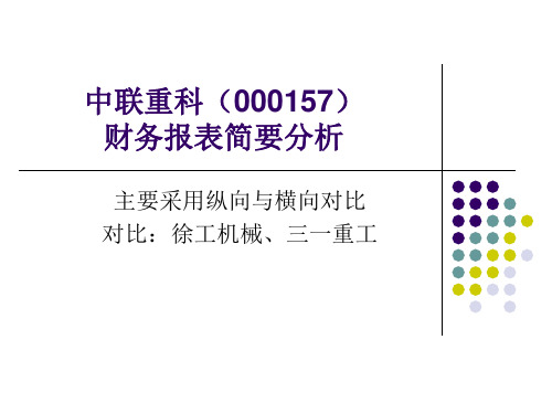 中联重科财务分析