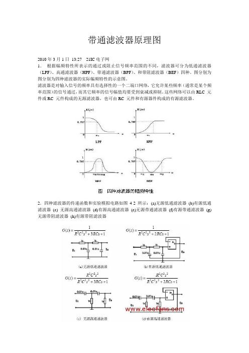 带通滤波器原理图