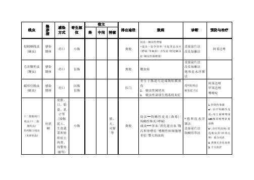 线虫部分相关总结