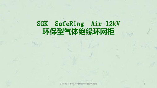 SGKSafeRingAir12kV环保型气体绝缘环网柜课件