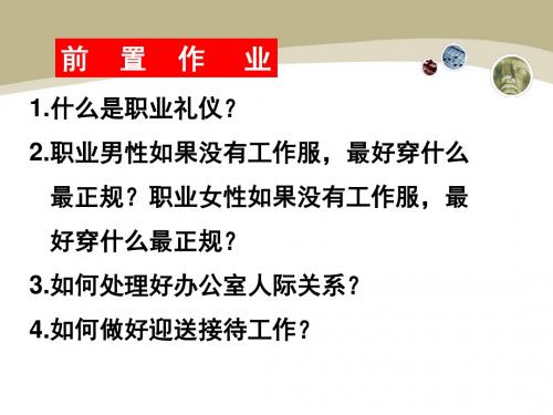 第一章第二节展示自己的职业风采