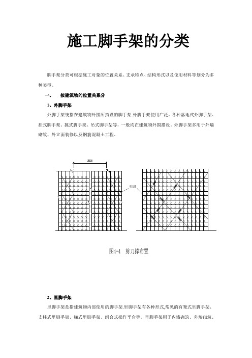 建设工程脚手架的分类