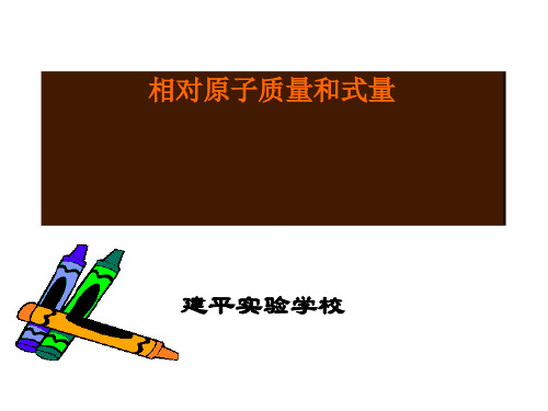 化学课程之相对原子质量(ppt 34页)