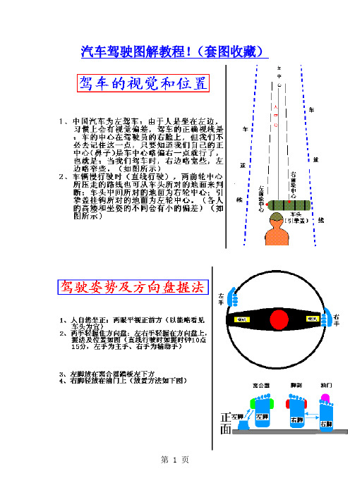 驾照考试资料:汽车驾驶图解教程共22页