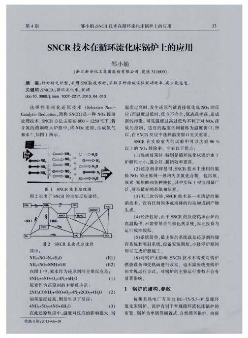 SNCR技术在循环流化床锅炉上的应用