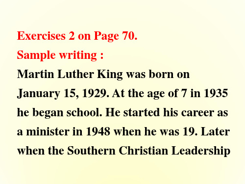 高中英语 Unit 3Fairness for all-Writing课件 新人教选修10