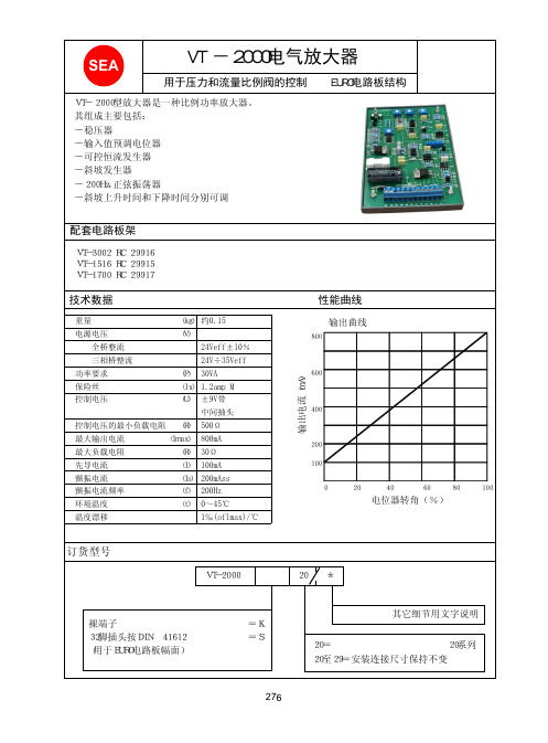 VT2000放大器