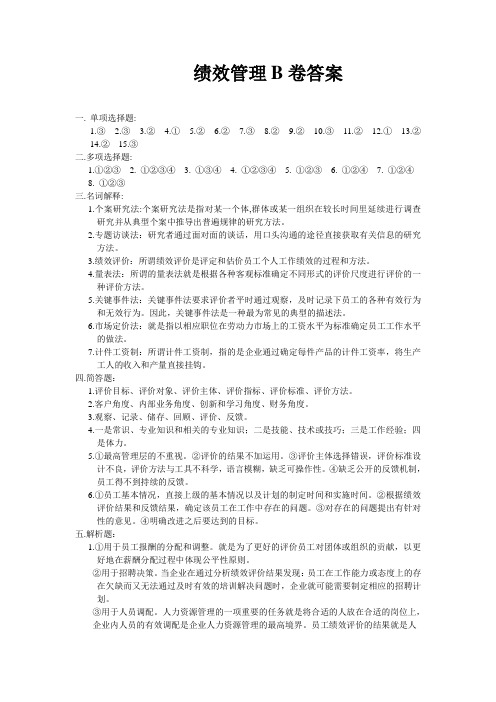 07绩效B答案