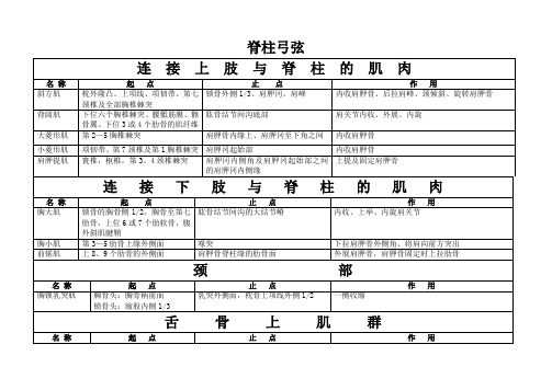 人体弓弦力学系统(脊柱、上肢、下肢、关节囊)