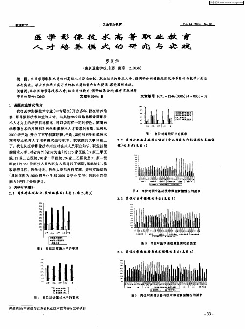 医学影像技术高等职业教育人才培养模式的研究与实践