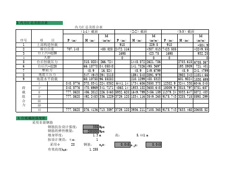 一字型桥台计算