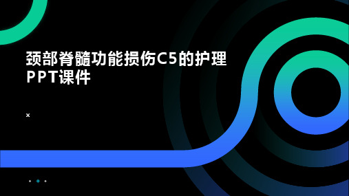 颈部脊髓功能损伤C5的护理PPT课件