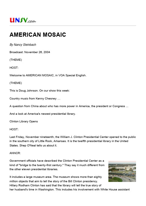 AMERICAN MOSAIC