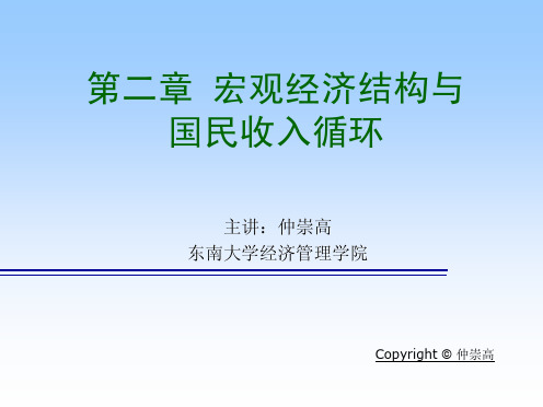 第2章 宏观经济结构与国民收入循环