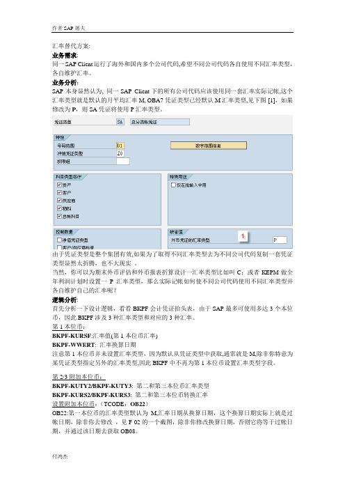 汇率类型的替代