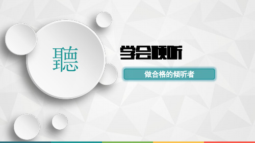 九年级心理健康主题班会----学会倾听 教学课件