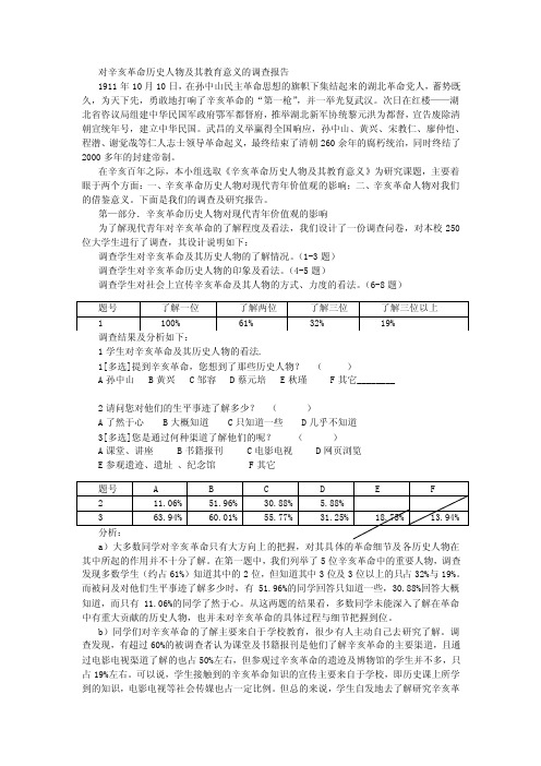 对辛亥革命历史人物及其教育意义的调查报告.x