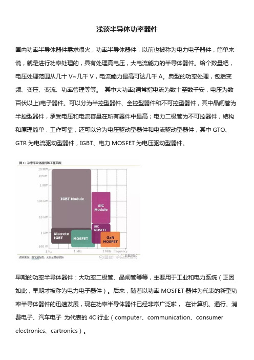 浅谈功率半导体器件