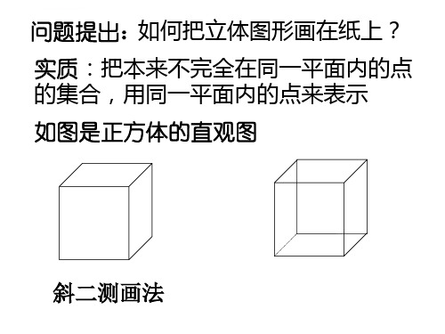 棱柱与棱锥的直观图画法正多面体ppt课件