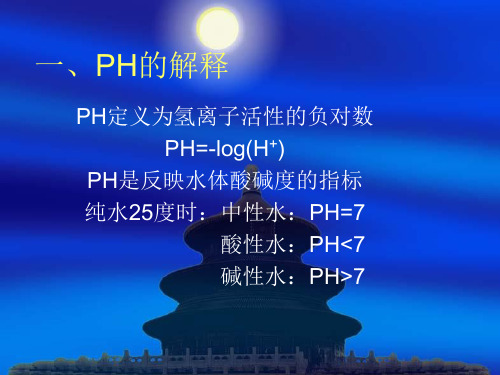 水体PH指标