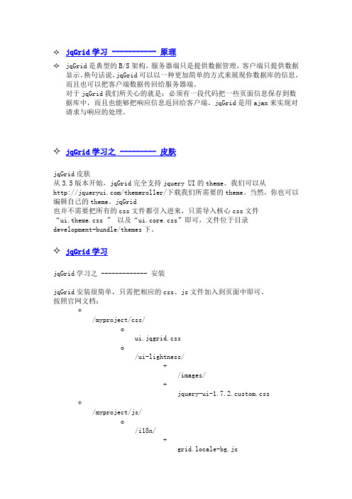 jqGrid3.6最全面最详尽中文文档