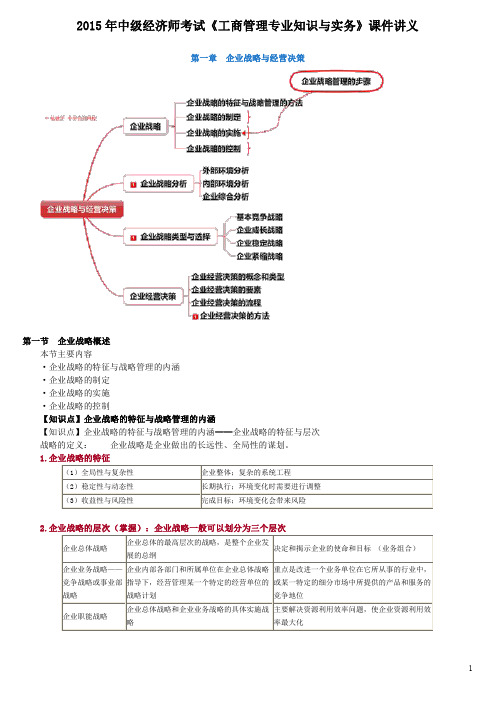 中级经济师考试工商管理专业知识与实务》课件讲义