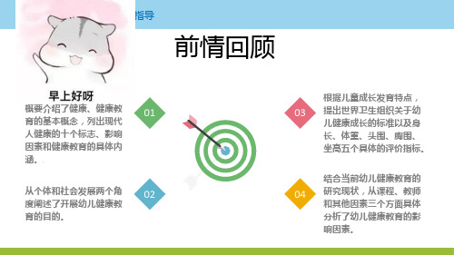 第二章  幼儿园健康教育的目标和内容