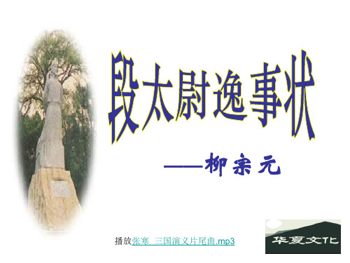 段太尉逸事状