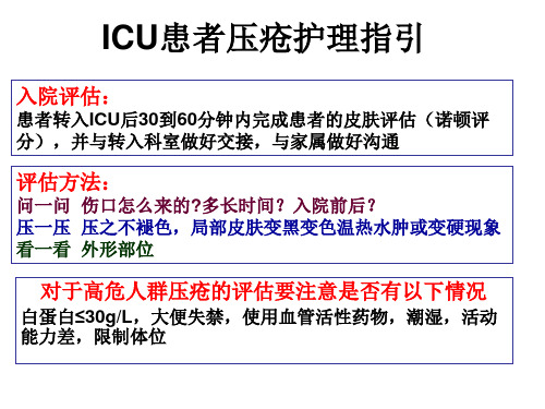 ICU患者压疮护理指引