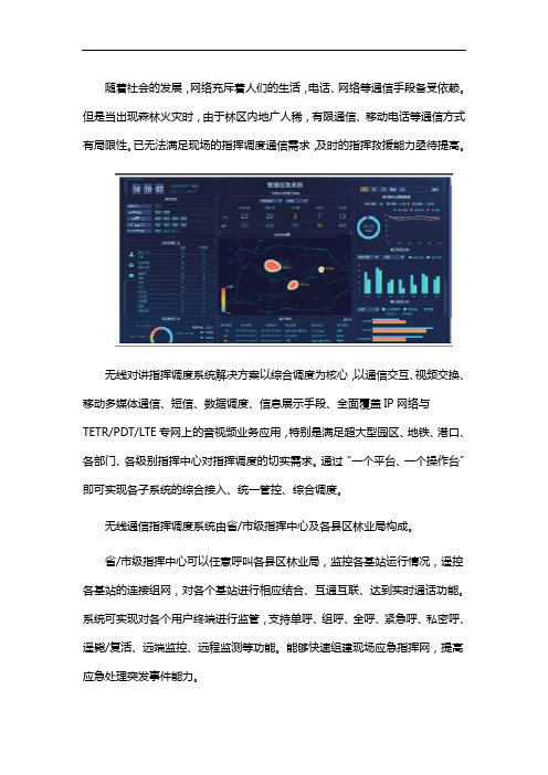 无线通信指挥调度系统