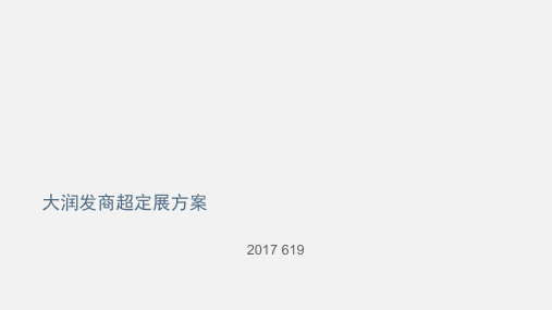 大润发商超定展方案