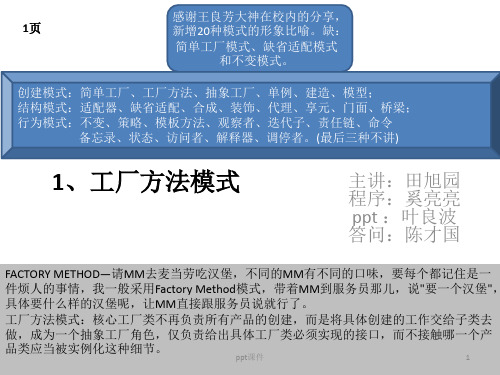 软件设计模式  ppt课件