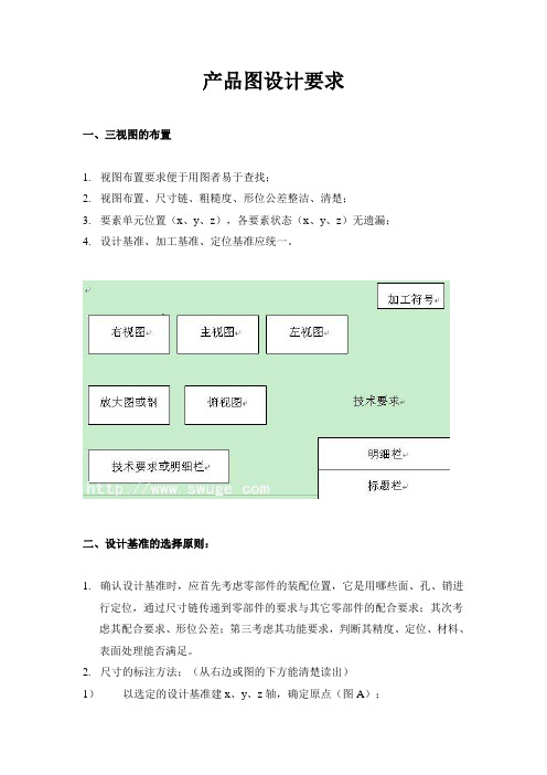 产品二维图设计要求