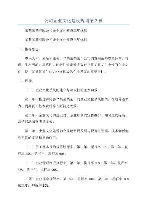 公司企业文化建设规划第2页