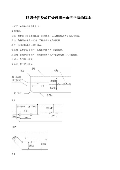 铁塔绘图及放样初学者需掌握的概念