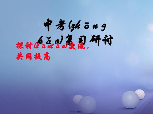 安徽省岳西县中考物理专题复习压强课件