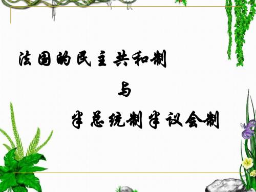2[1].3法国的民主共和制与半总统半议会制J