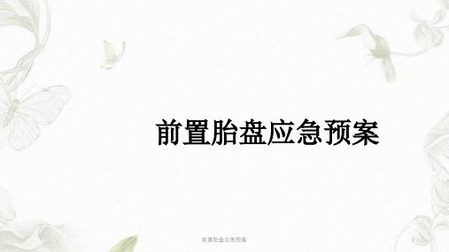 前置胎盘应急预案ppt课件