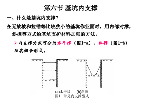 基坑内支撑