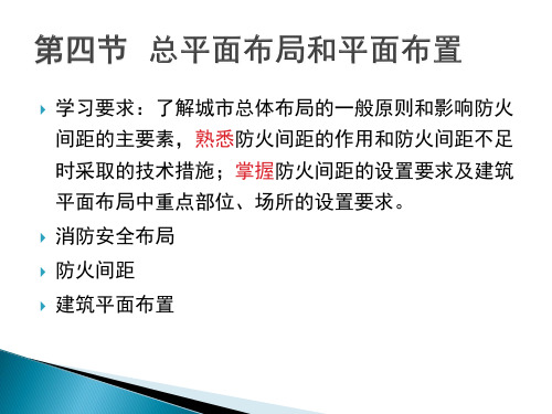 防火防爆技术课件-建筑防火-建筑总平面布局 