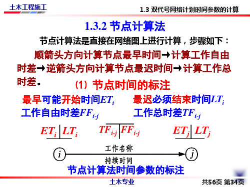 节点时间计算法