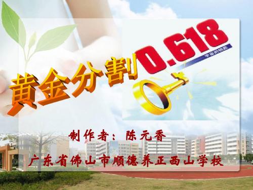 《黄金分割》北师大版(2013年更新)